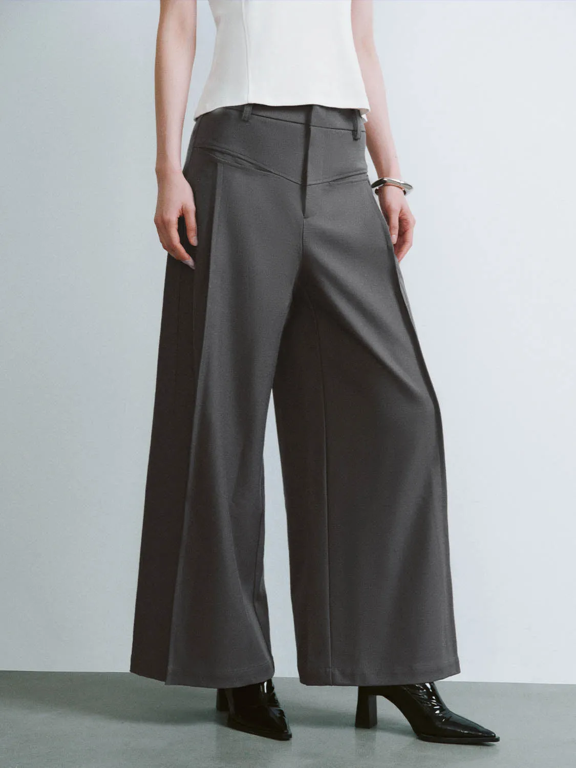 Wide-Leg Pants sold by Urban Revivo product image thumbnail 3