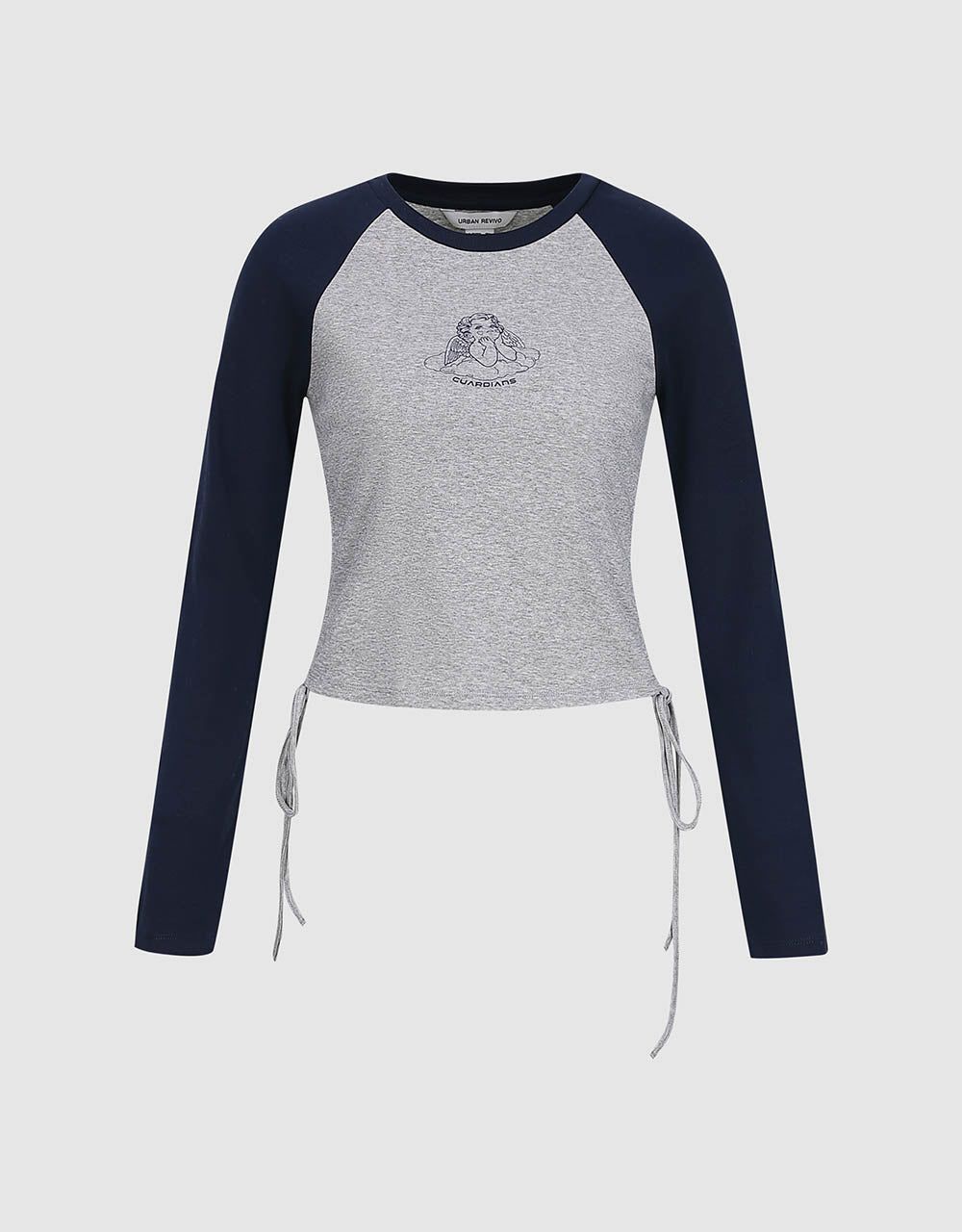 Printed Crew Neck Skinny T-Shirt sold by Urban Revivo product image thumbnail 2