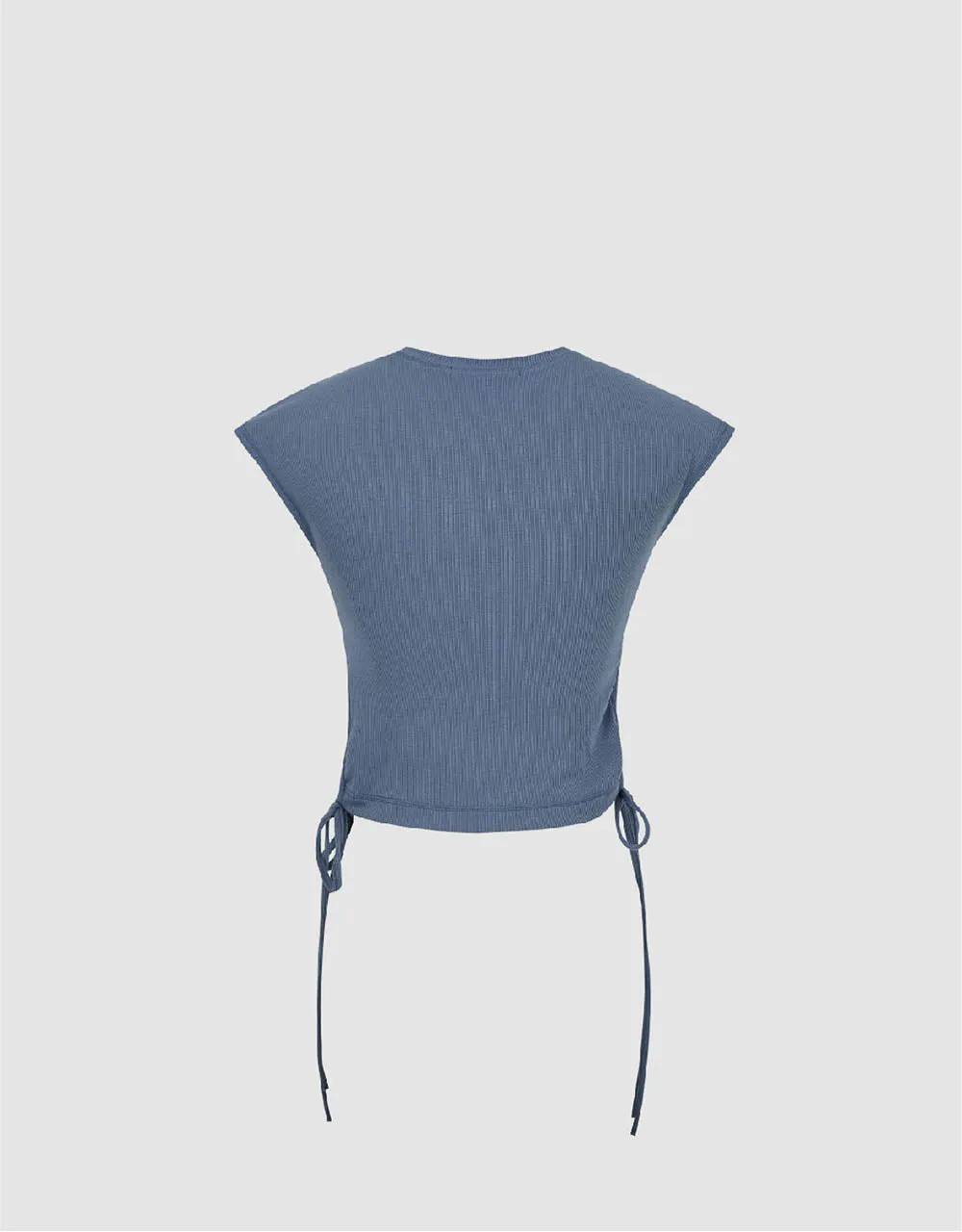 Sleeveless Crew Neck Skinny T-Shirt sold by Urban Revivo product image thumbnail 5