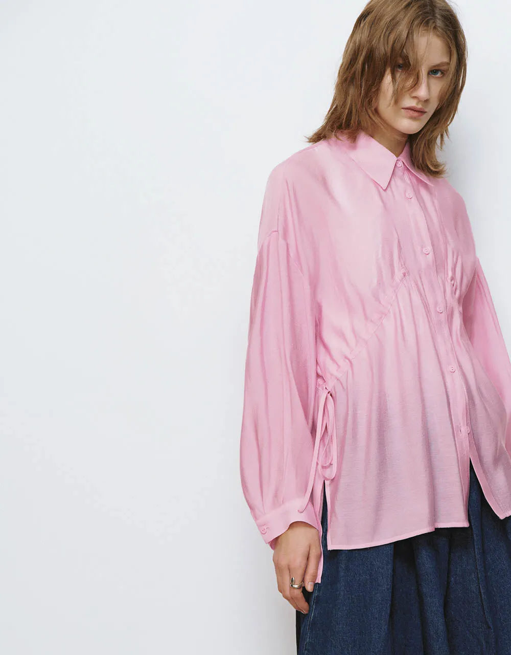 Button Up Loose Shirt sold by Urban Revivo product image thumbnail 3