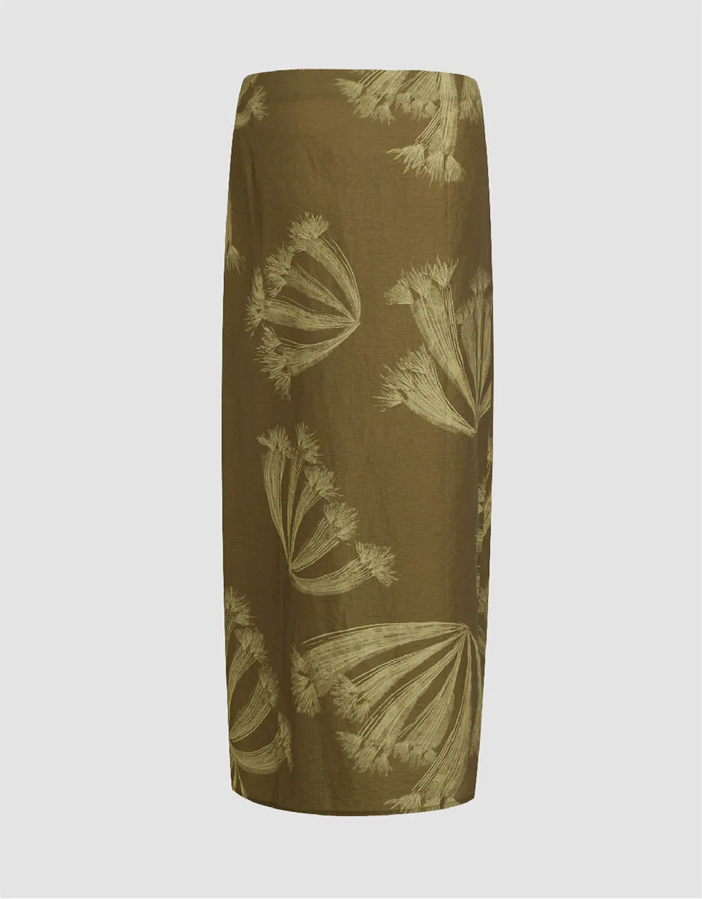 Split Hem Printed Midi Straight Skirt sold by Urban Revivo product image thumbnail 3