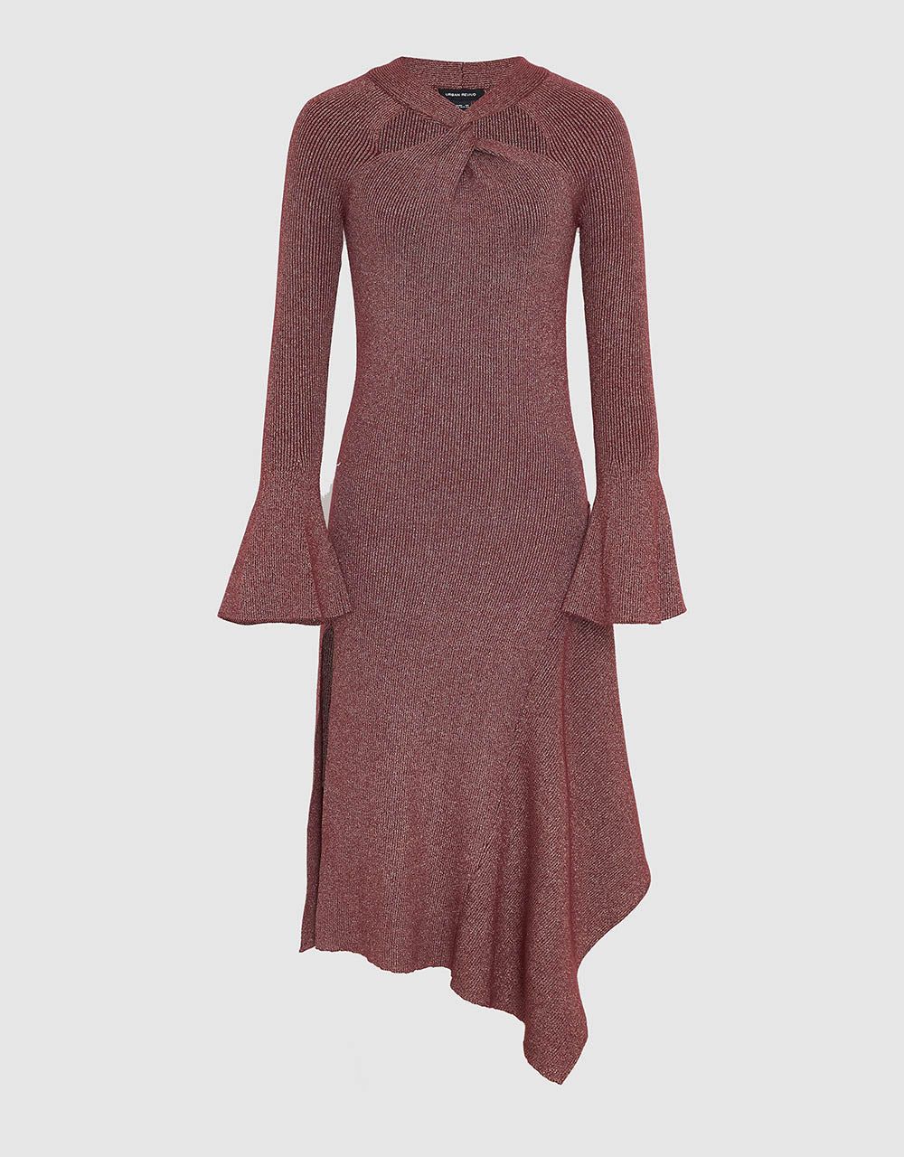 Twist Front Cut-Out Knitted Dress sold by Urban Revivo product image thumbnail 2
