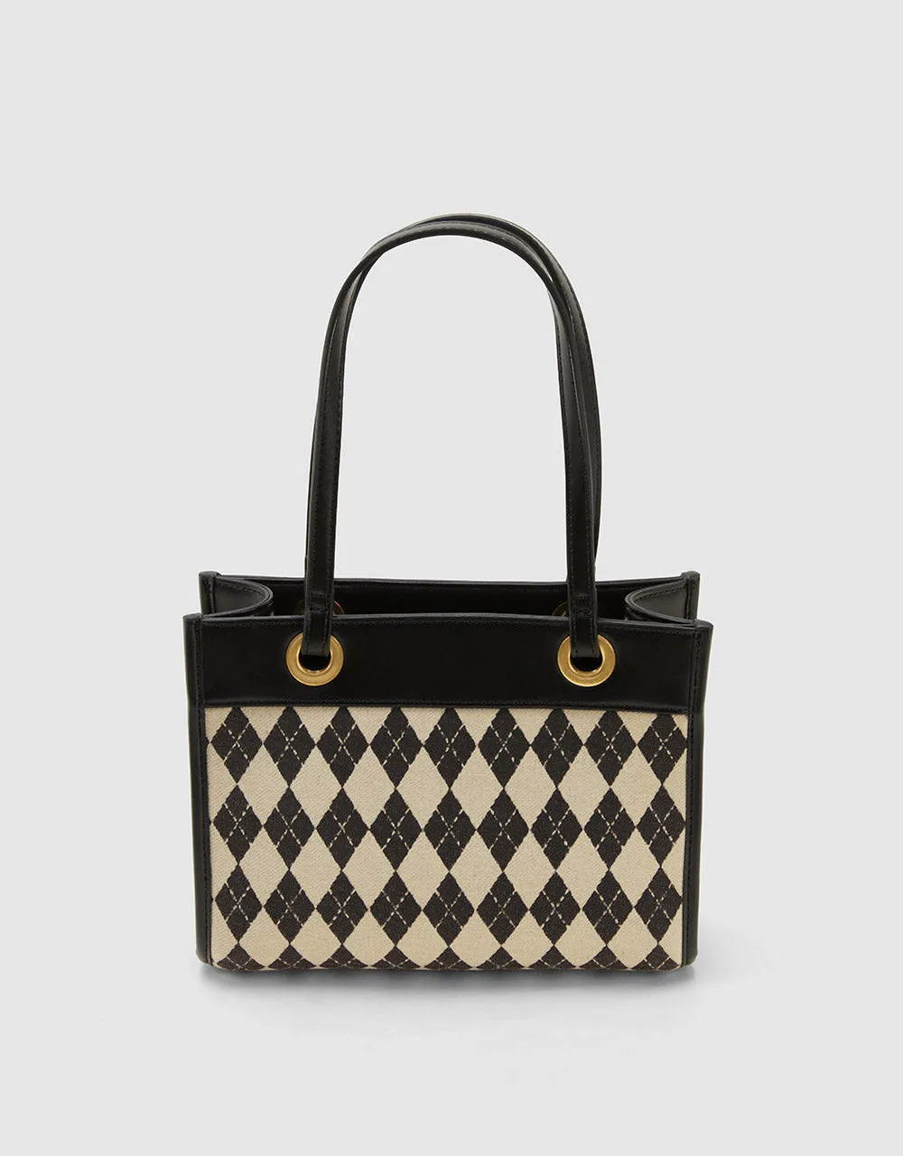 Argyle Tote Bag With Purse sold by Urban Revivo product image thumbnail 2