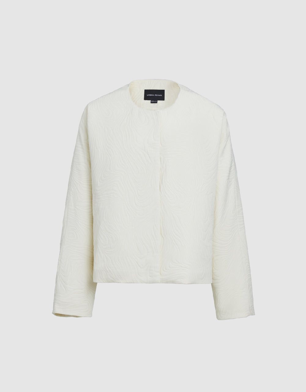 Embossed Crew Neck Jacket sold by Urban Revivo product image thumbnail 2