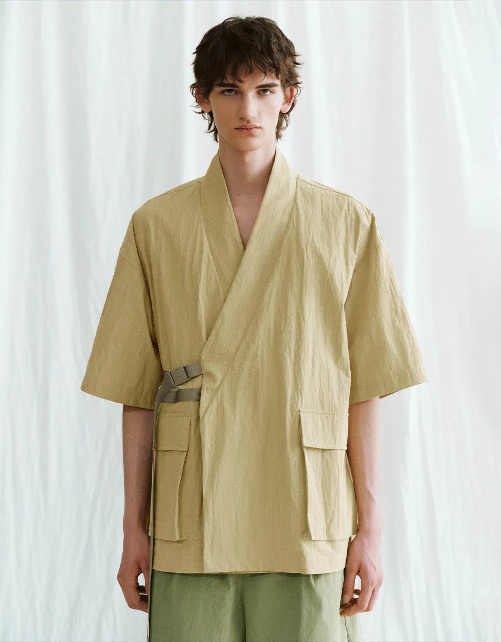 Kimono Lapel Straight Jacket sold by Urban Revivo