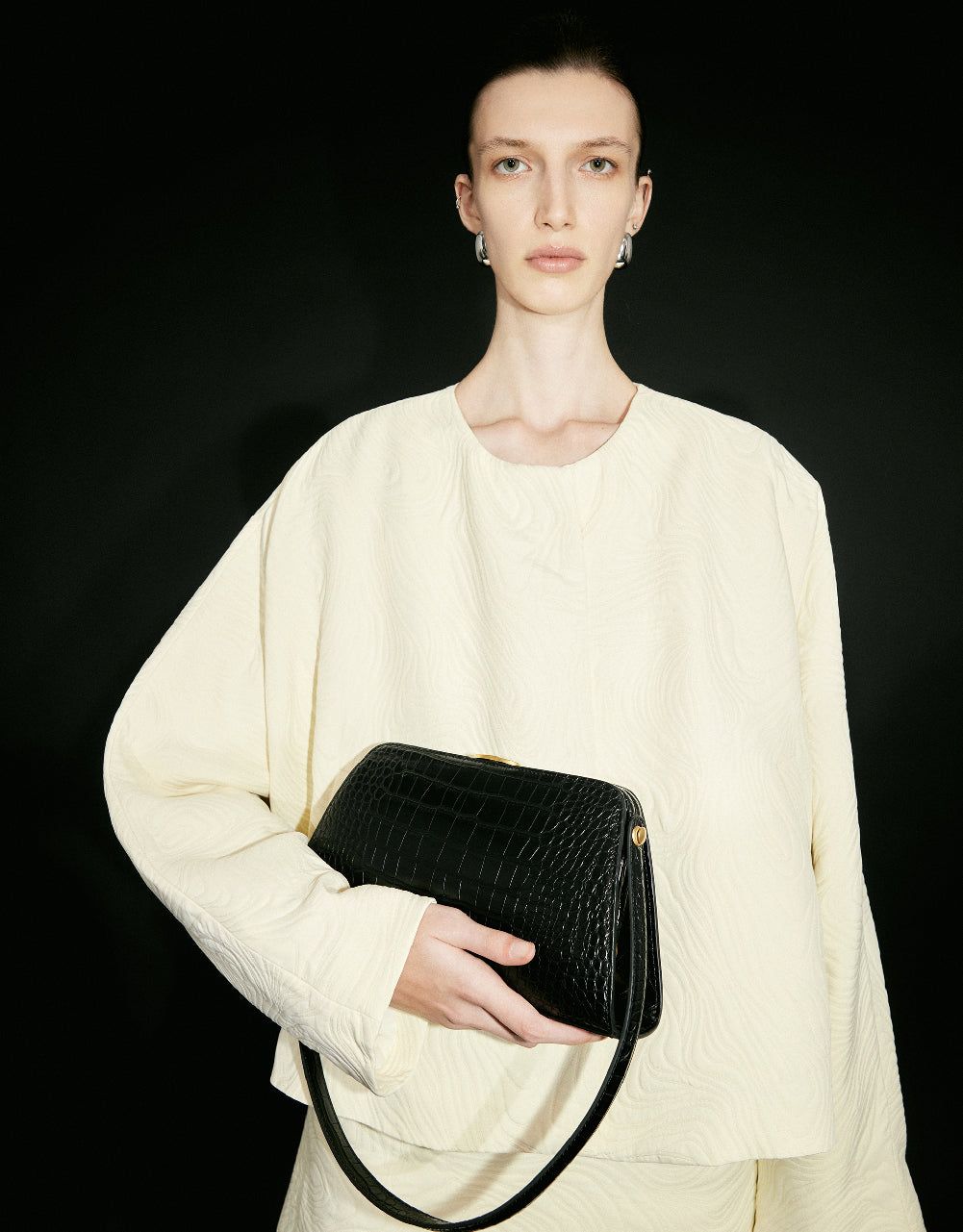 Embossed Crew Neck Jacket sold by Urban Revivo product image thumbnail 5