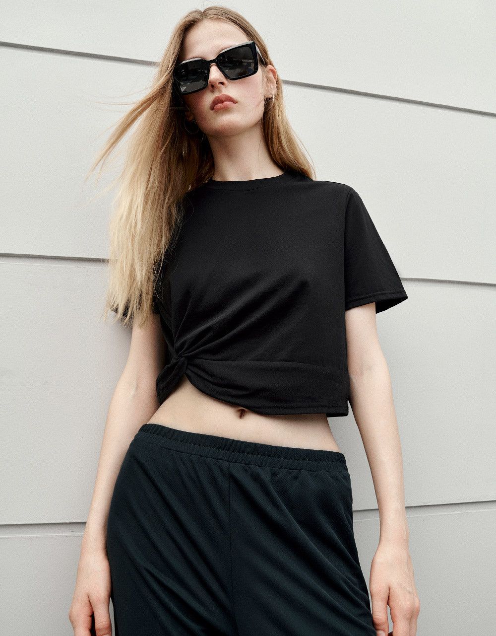 Crew Neck A-Line T-Shirt sold by Urban Revivo