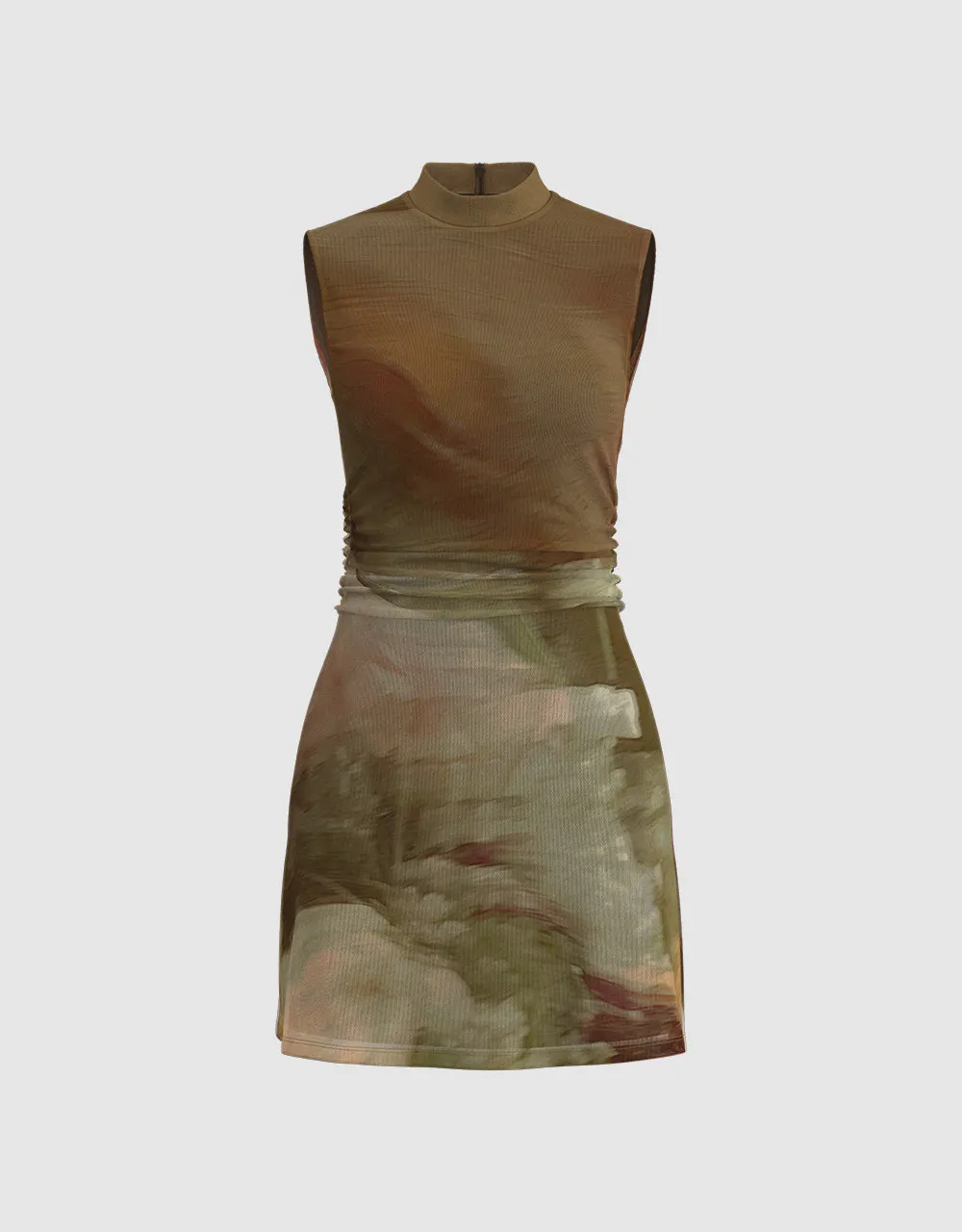 Sleeveless Printed Straight Dress sold by Urban Revivo product image thumbnail 2