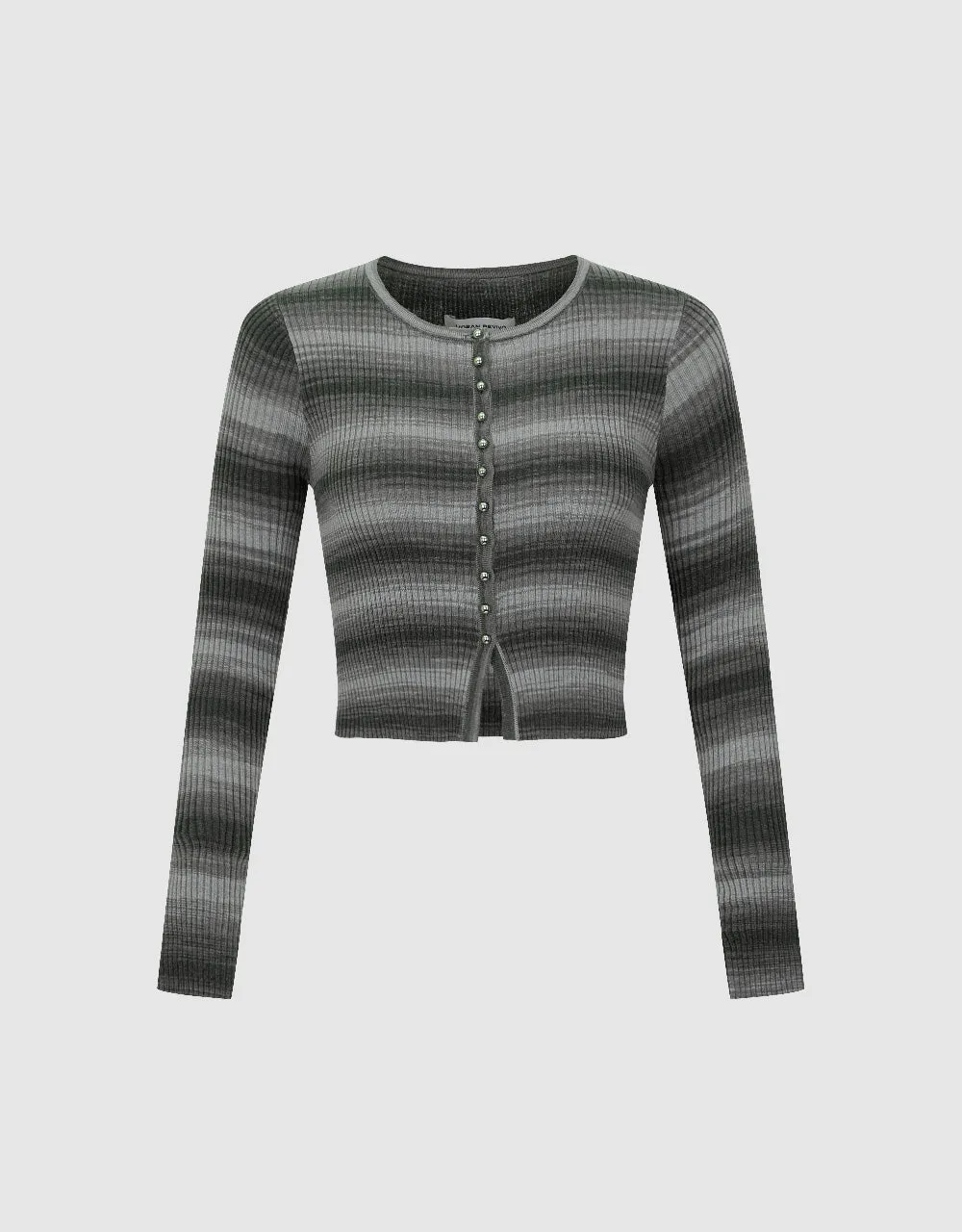 Crew Neck Skinny Knitted Cardigan sold by Urban Revivo product image thumbnail 2