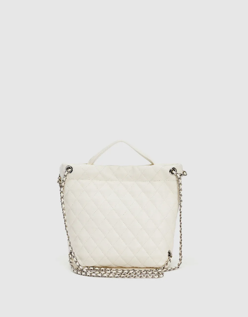 Quilted Embossed Vegan Leather Backpack sold by Urban Revivo product image thumbnail 5