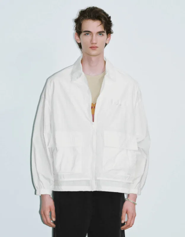 Zipper Front Lapel Jacket sold by Urban Revivo