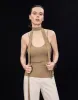 Skinny Crew Neck Knitted Tank Top sold by Urban Revivo