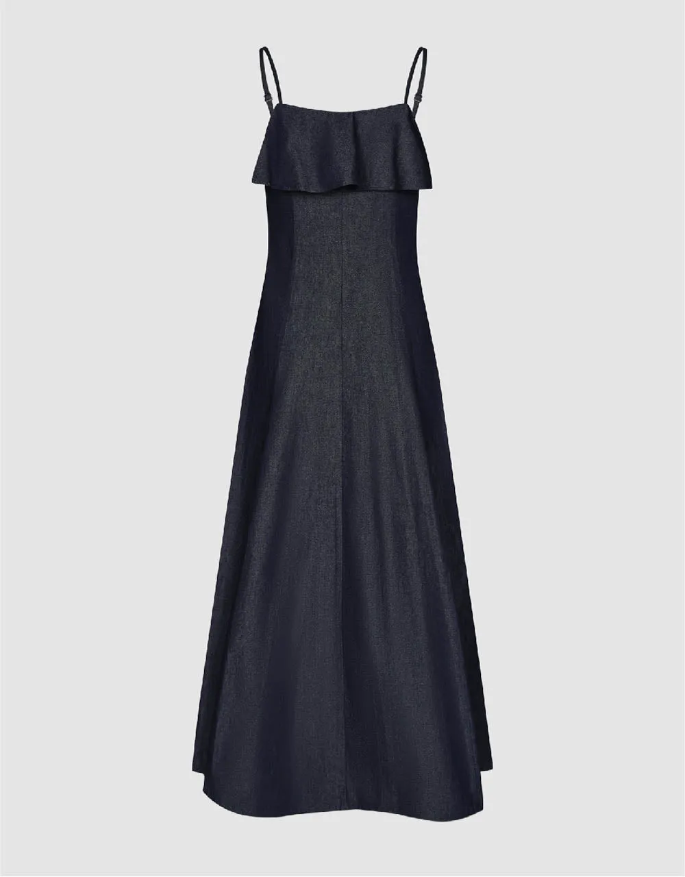 Ruffle Off-Shoulder Denim Cami Dress sold by Urban Revivo product image thumbnail 5