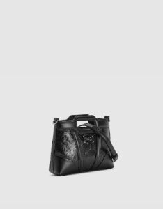 Embossed Vegan Leather Shoulder Bag sold by Urban Revivo