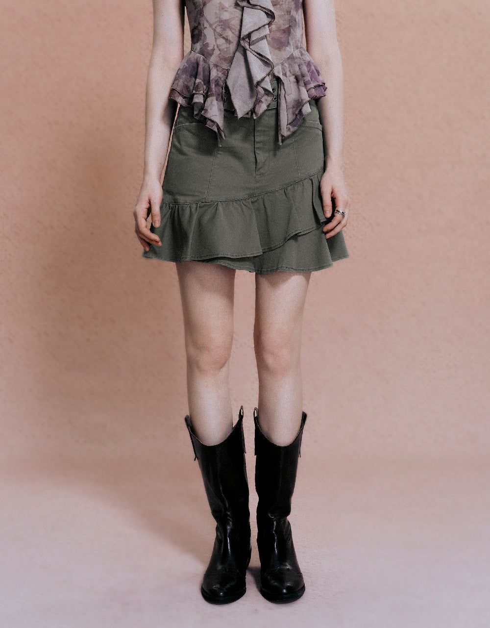 Mini A-Line Skirt With Belt sold by Urban Revivo product image thumbnail 2