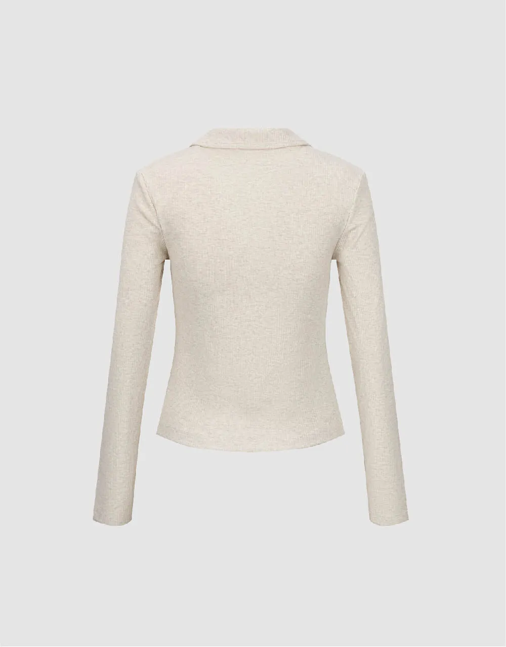 Knitted Skinny T-Shirt sold by Urban Revivo product image thumbnail 5