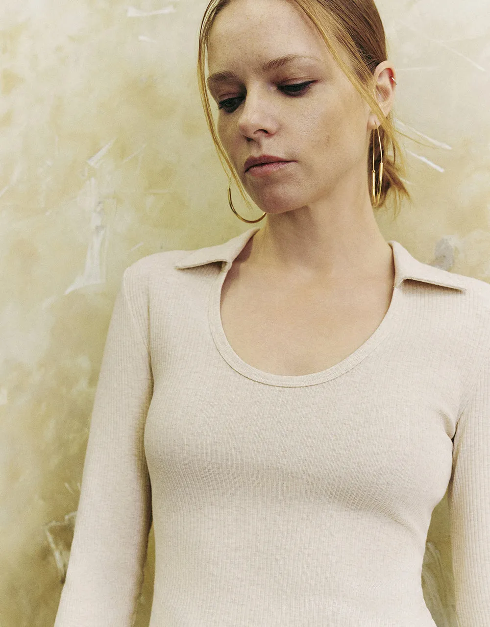 Knitted Skinny T-Shirt sold by Urban Revivo product image thumbnail 4