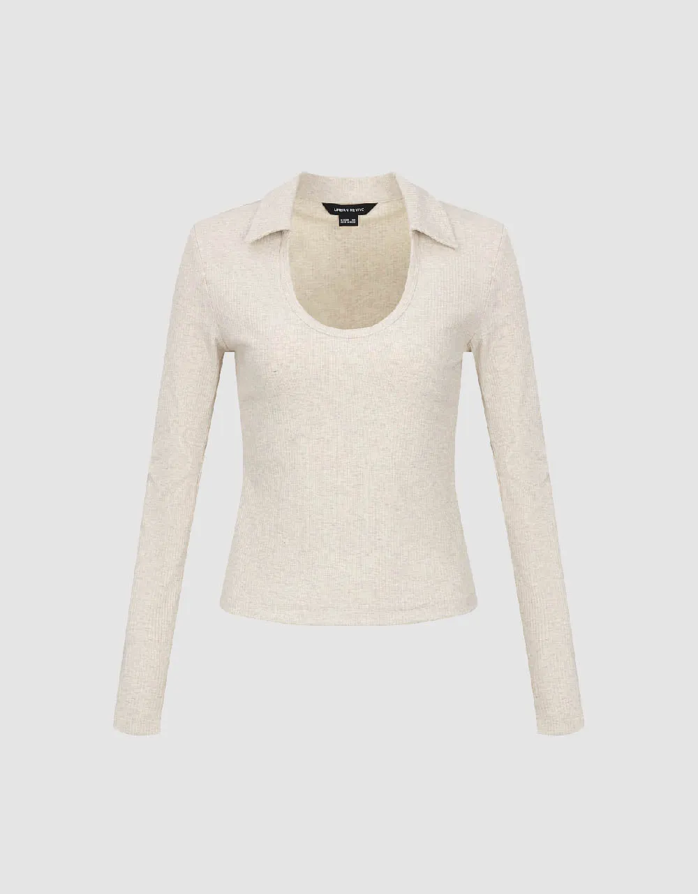 Knitted Skinny T-Shirt sold by Urban Revivo product image thumbnail 2