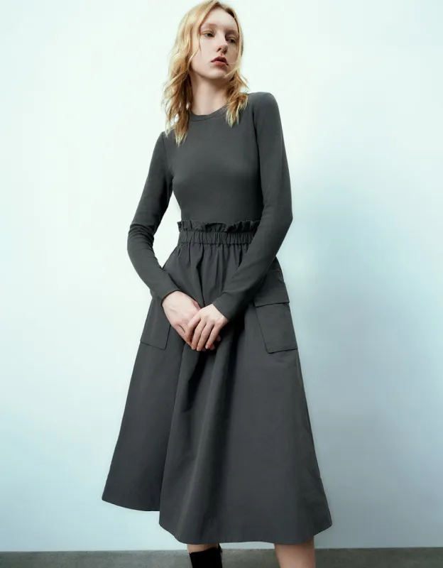 Crew Neck Skinny Dress sold by Urban Revivo