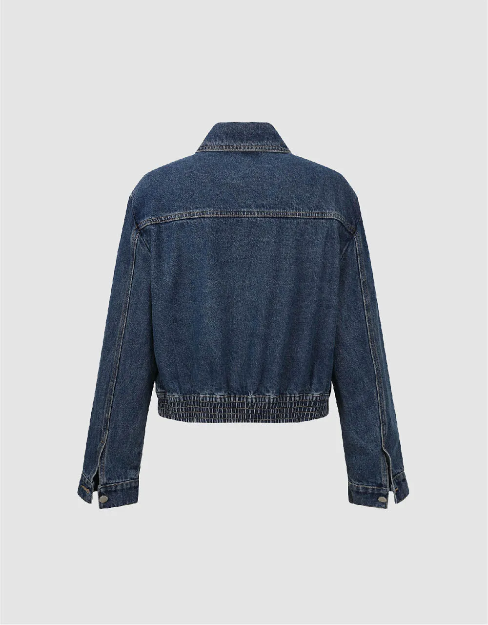 Button Up Loose Denim Jacket sold by Urban Revivo product image thumbnail 5