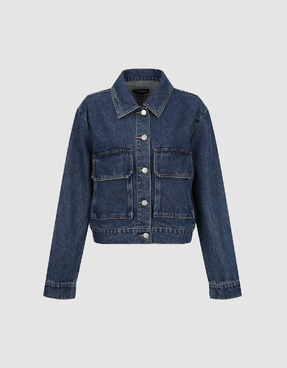 Button Up Loose Denim Jacket sold by Urban Revivo product image thumbnail 2