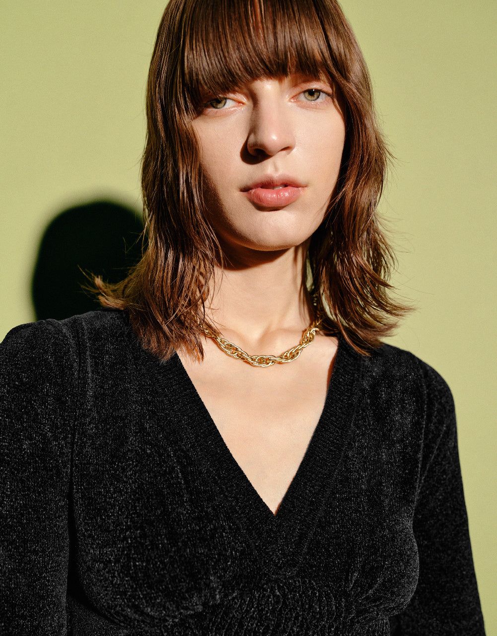 Textured V-Neck Knitted T-Shirt sold by Urban Revivo product image thumbnail 4