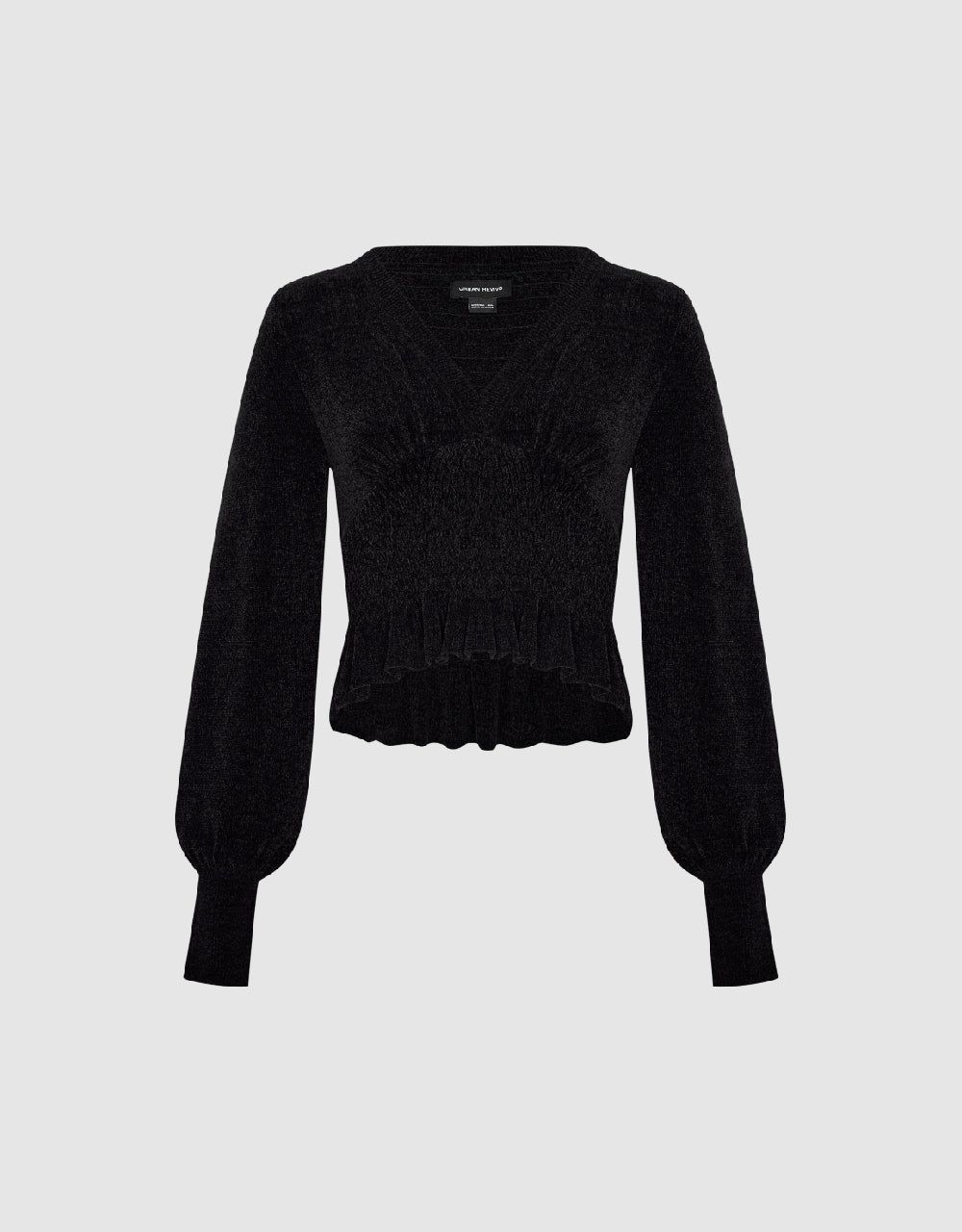 Textured V-Neck Knitted T-Shirt sold by Urban Revivo product image thumbnail 5