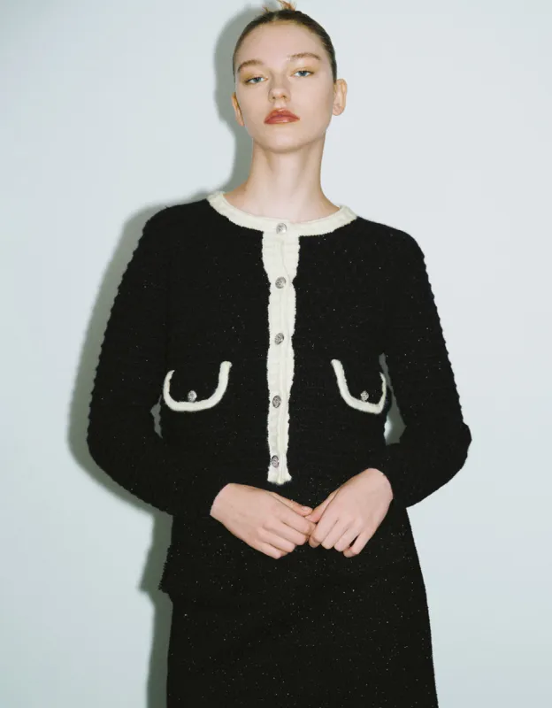 Crew Neck Knitted Cardigan sold by Urban Revivo