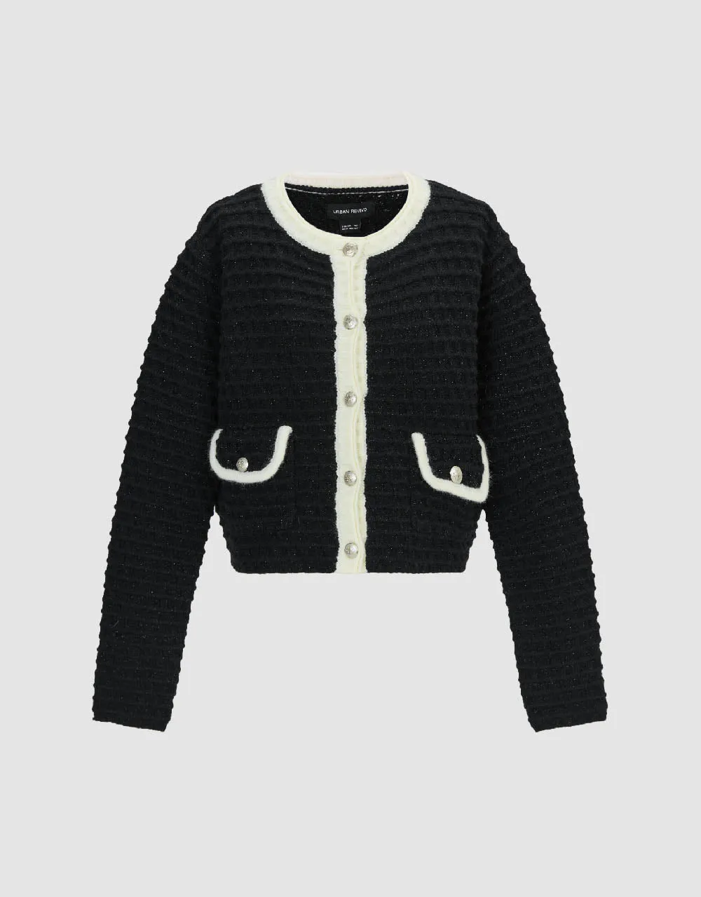 Crew Neck Knitted Cardigan sold by Urban Revivo product image thumbnail 2