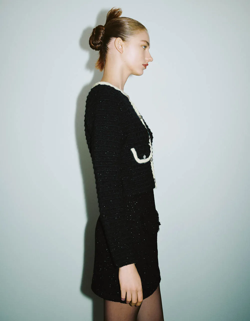 Crew Neck Knitted Cardigan sold by Urban Revivo product image thumbnail 3