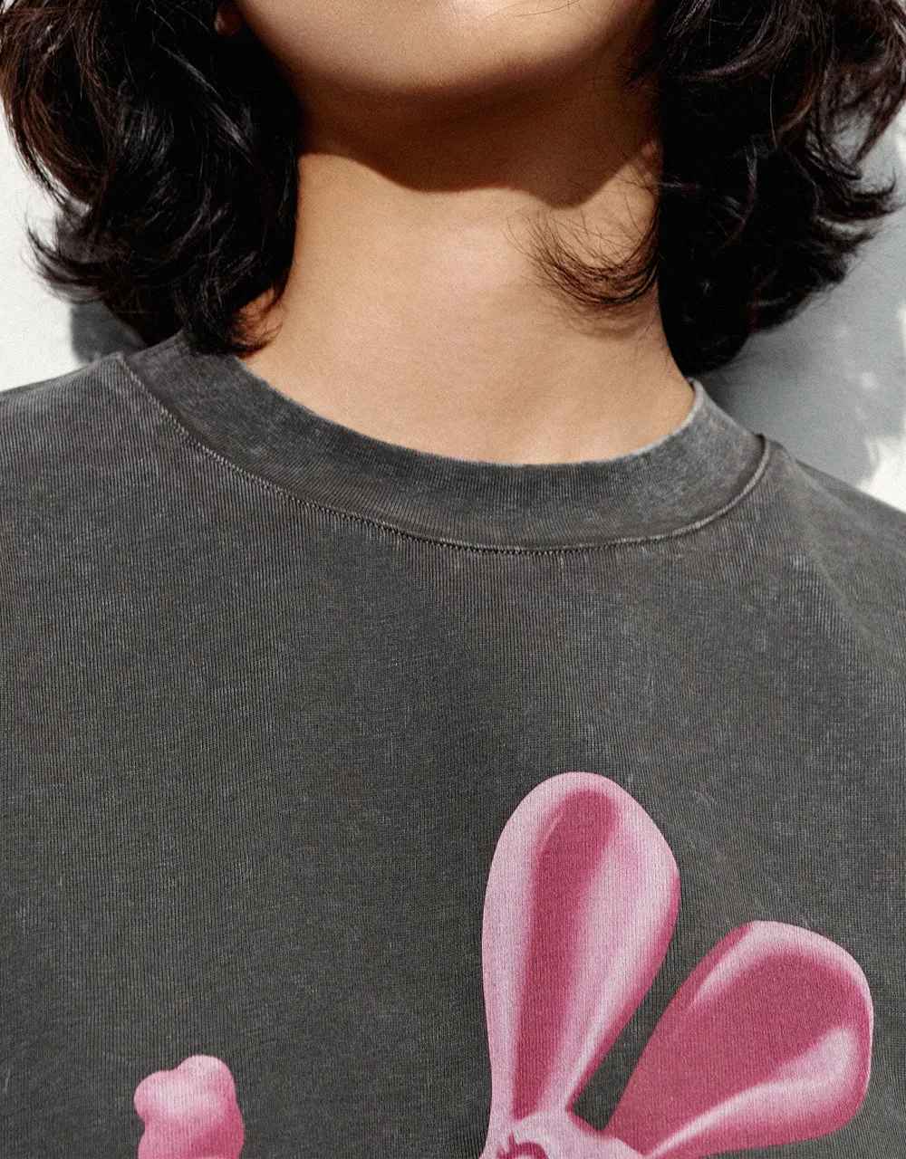 Bunny Printed Crew Neck Loose T-Shirt sold by Urban Revivo product image thumbnail 4