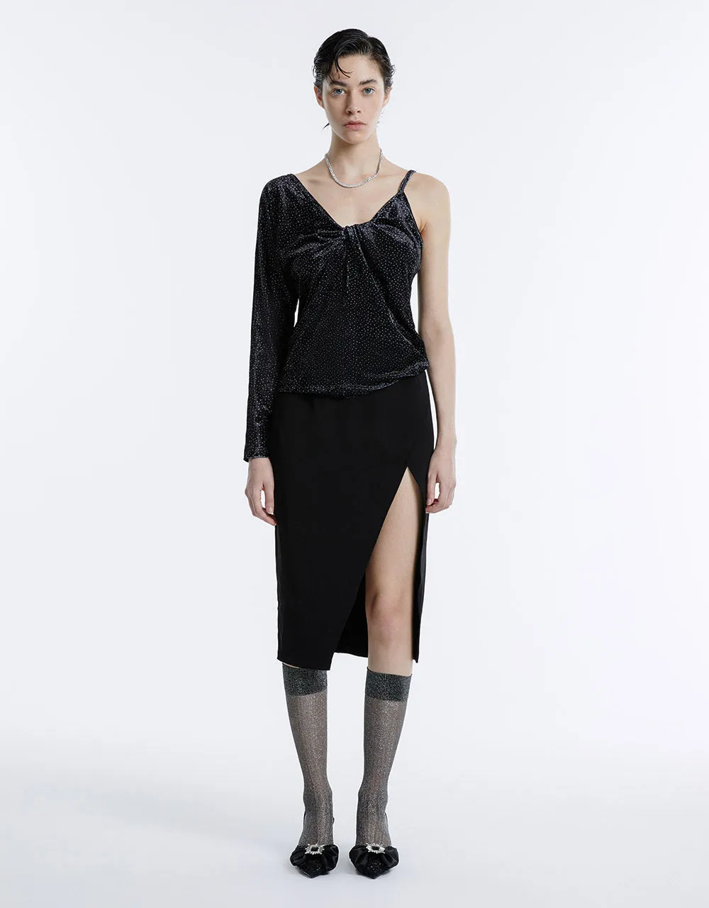 Dotted Asymmetrical T-Shirt sold by Urban Revivo product image thumbnail 5