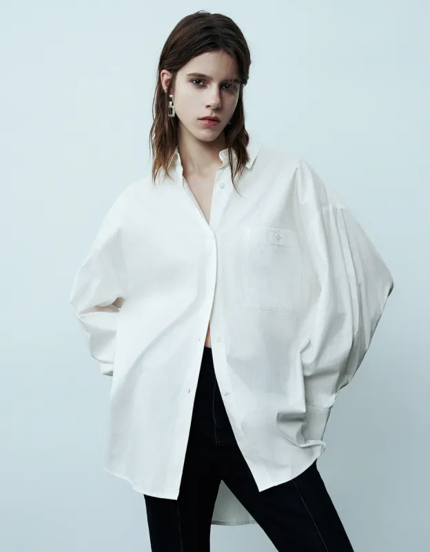 Button Up Oversized Shirt sold by Urban Revivo