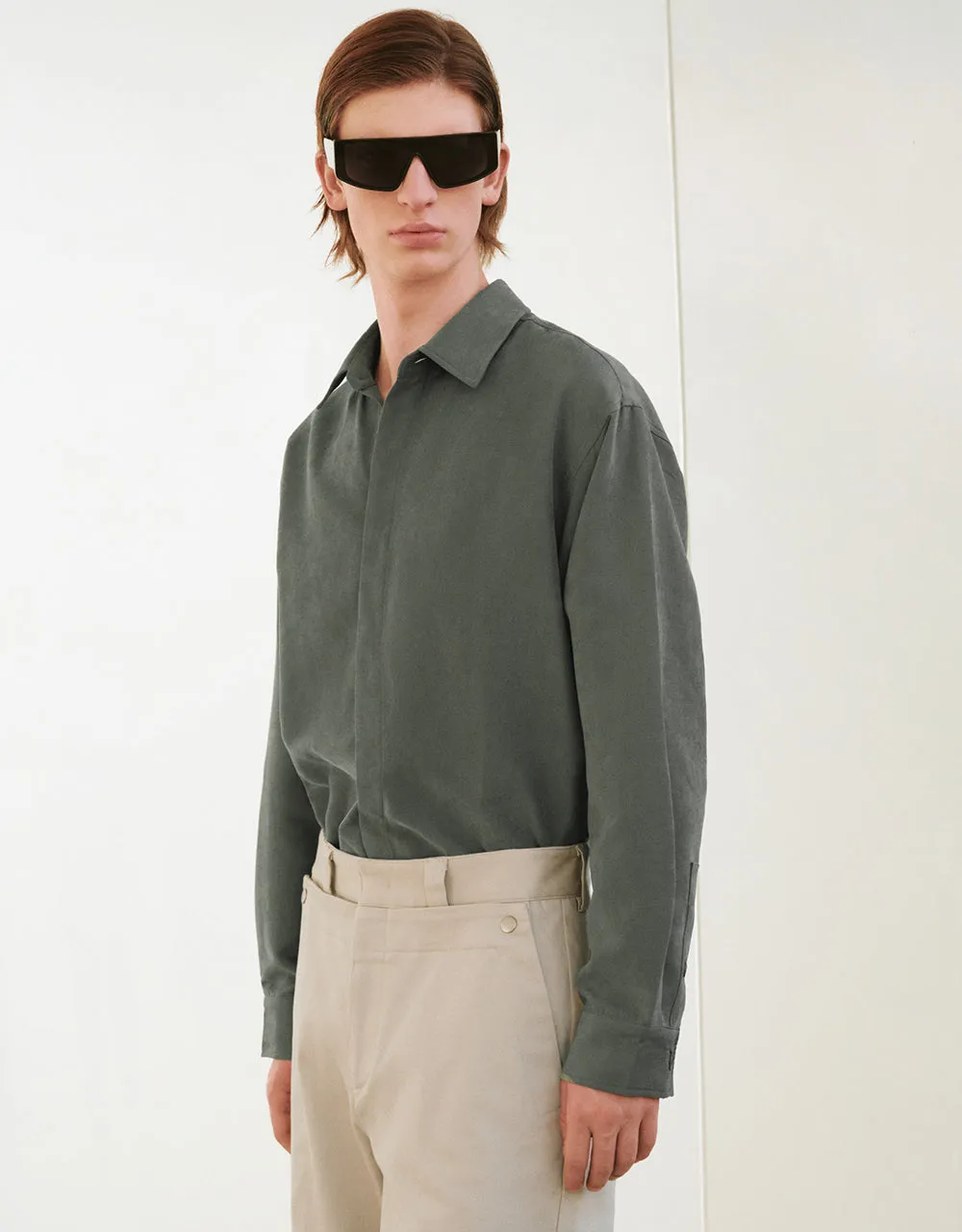 Button Up Loose Shirt sold by Urban Revivo product image thumbnail 2