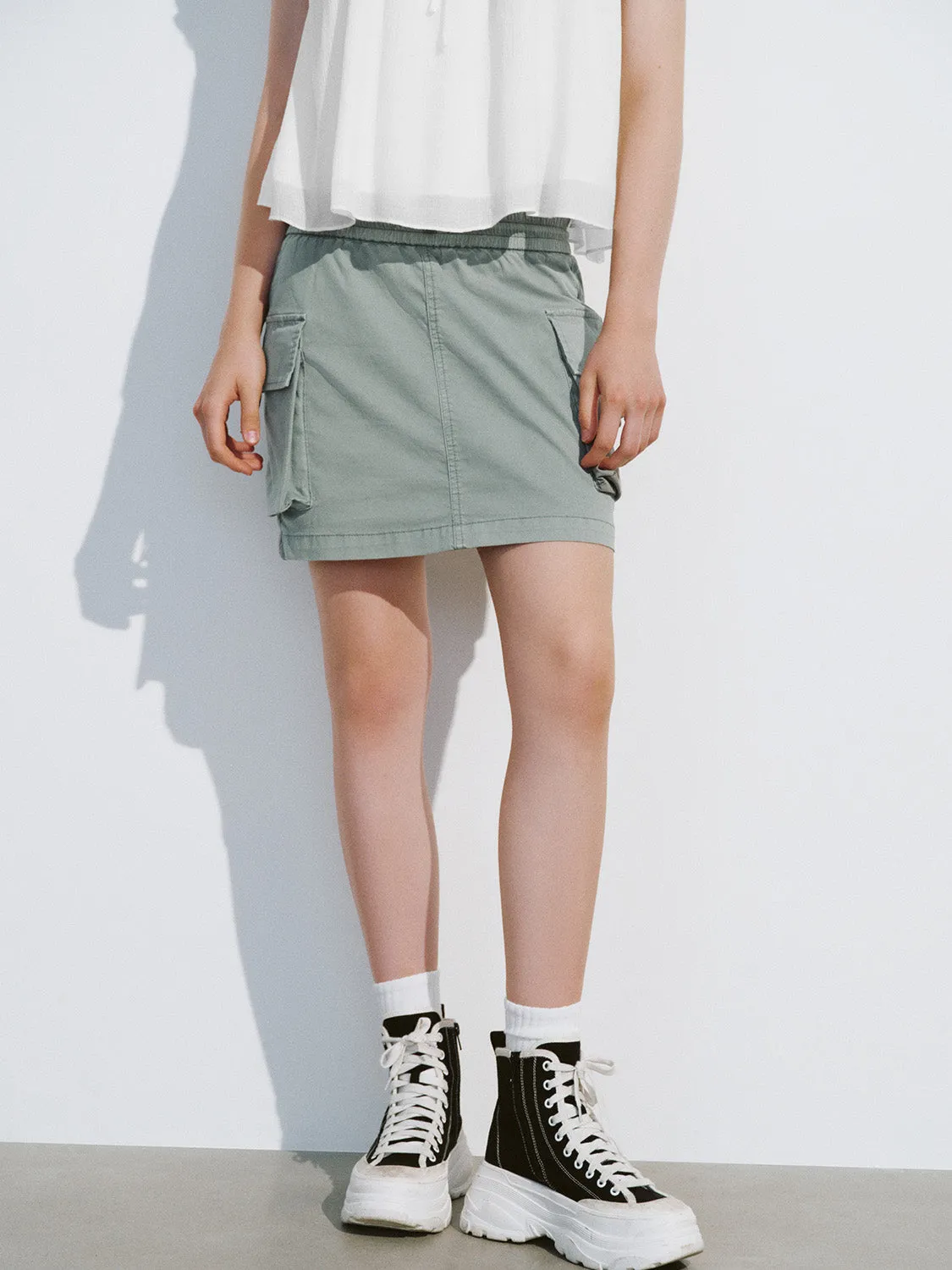 Drawstring Waist Mini Straight Skirt sold by Urban Revivo product image thumbnail 2