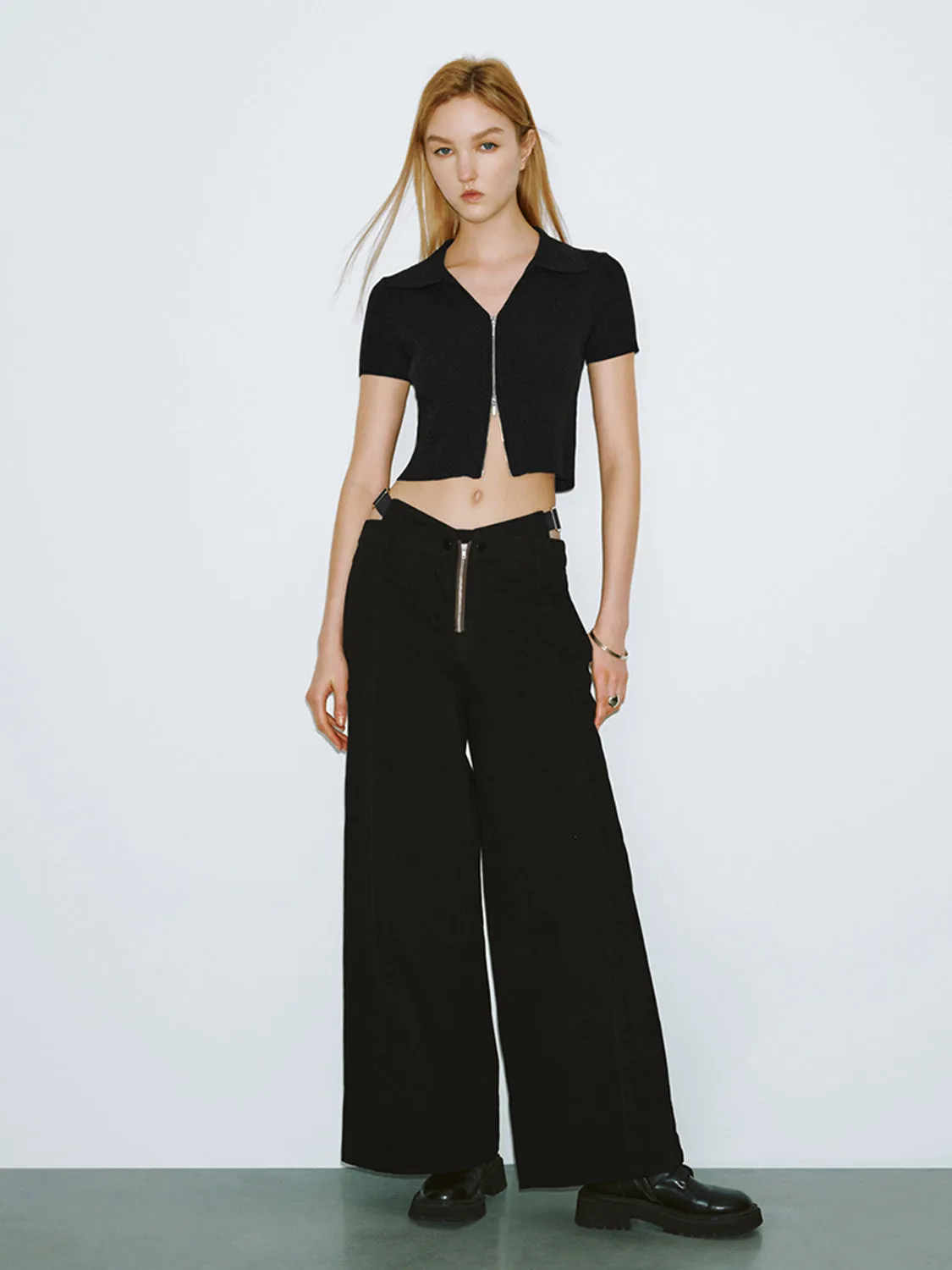 Zip Front Knitted Cardigan sold by Urban Revivo product image thumbnail 5