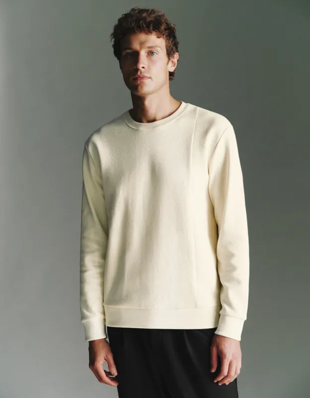 Crew Neck Straight Sweatshirt sold by Urban Revivo