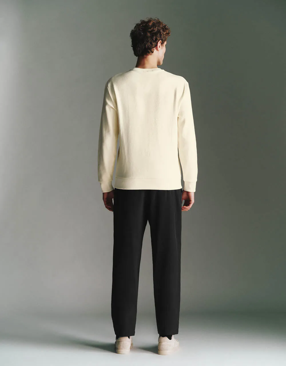 Crew Neck Straight Sweatshirt sold by Urban Revivo product image thumbnail 3