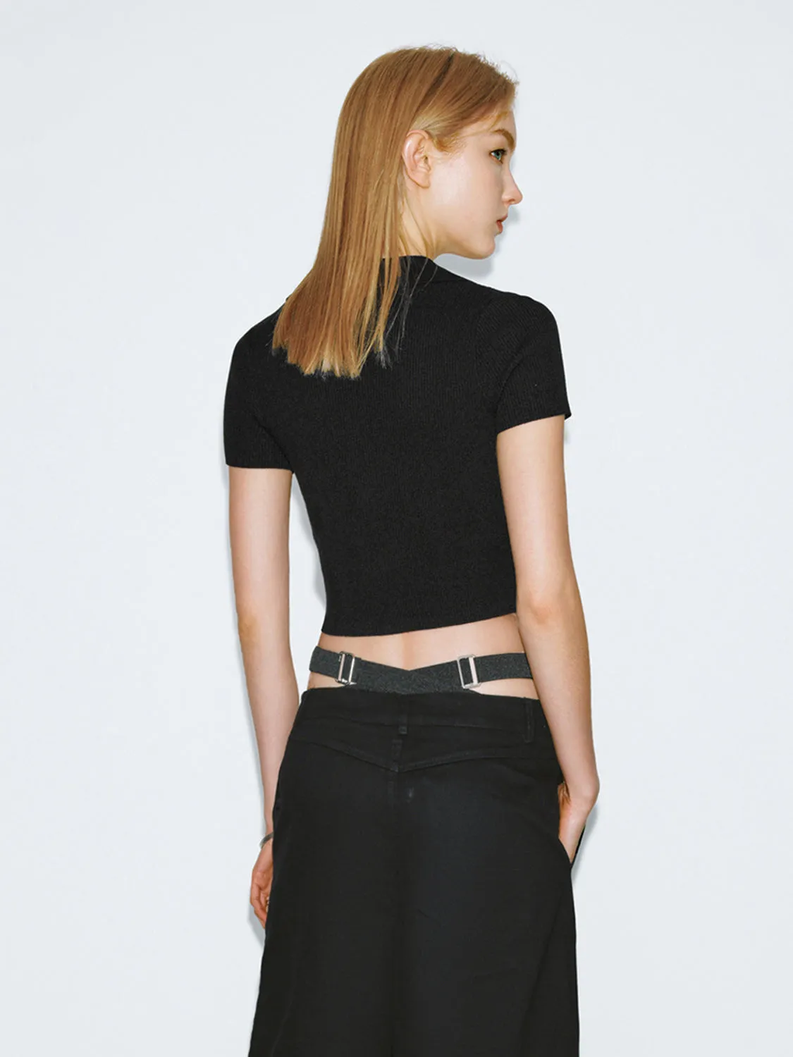 Zip Front Knitted Cardigan sold by Urban Revivo product image thumbnail 3