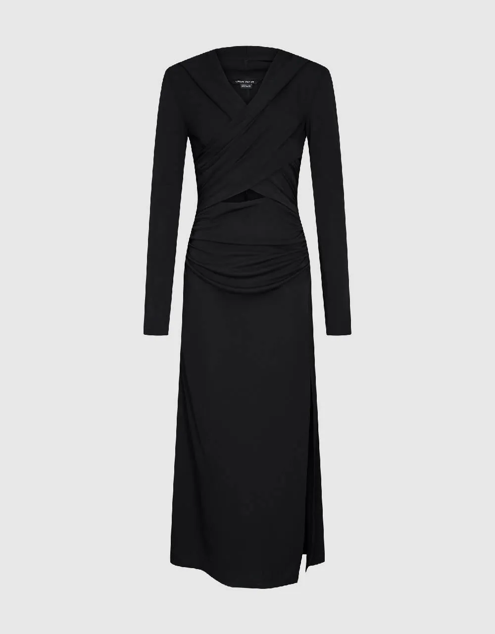 Ruched Cut-Out Knitted Straight Dress sold by Urban Revivo product image thumbnail 2