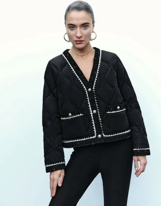 V-Neck Down Jacket sold by Urban Revivo