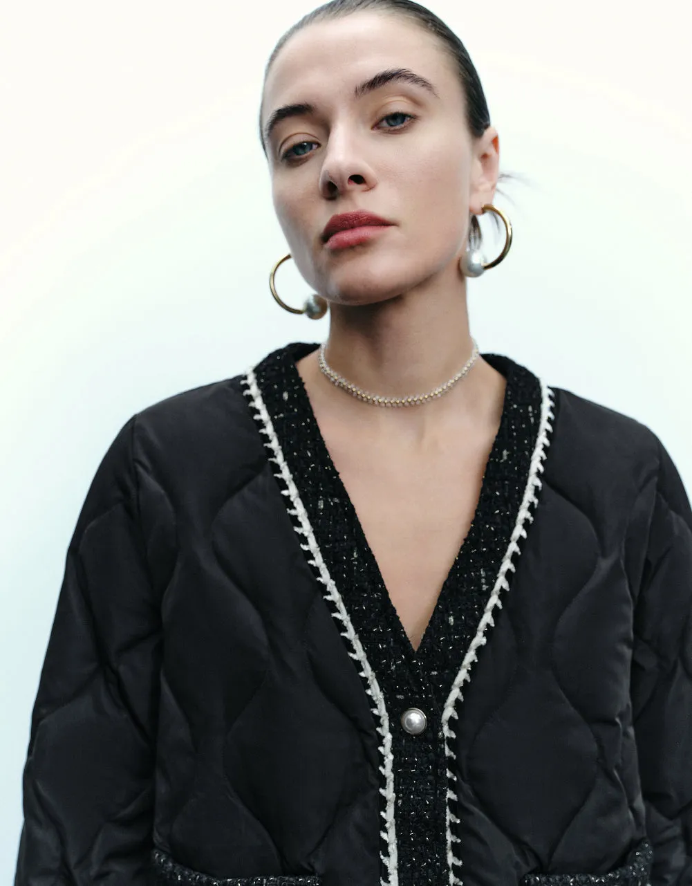 V-Neck Down Jacket sold by Urban Revivo product image thumbnail 4