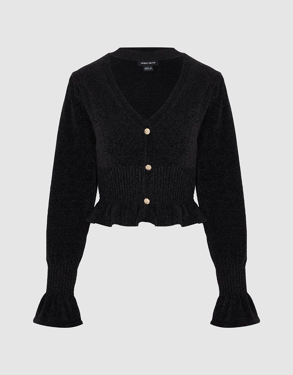 Keyhole Neck Knitted T-Shirt sold by Urban Revivo product image thumbnail 2