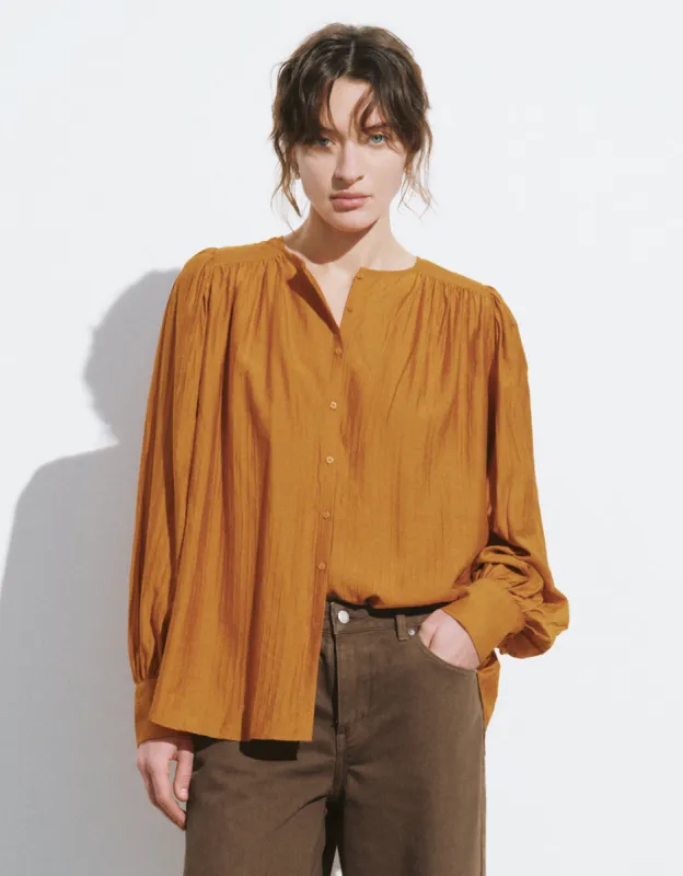 Crew Neck Straight Shirt sold by Urban Revivo