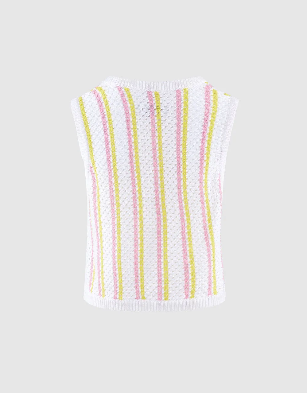 Striped Knitted Vest sold by Urban Revivo product image thumbnail 5