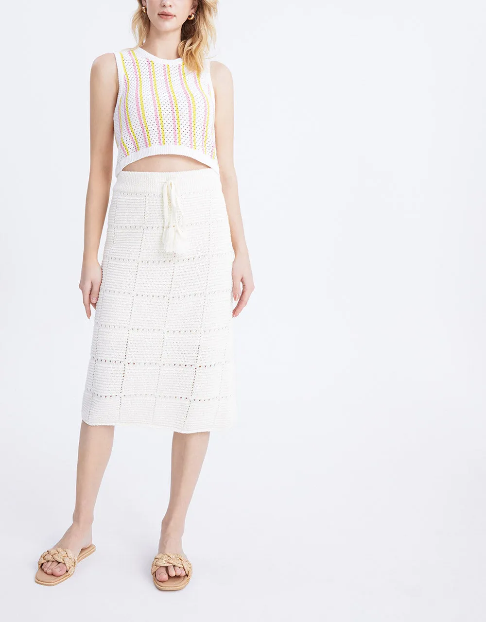 Striped Knitted Vest sold by Urban Revivo product image thumbnail 2