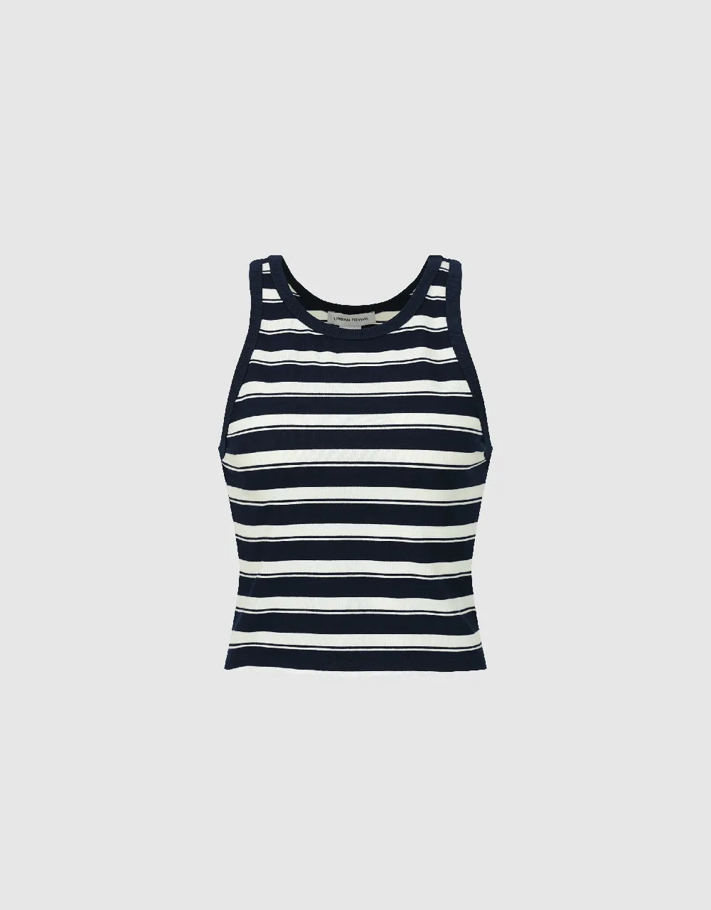 Striped Crew Neck Tank Top sold by Urban Revivo product image thumbnail 2