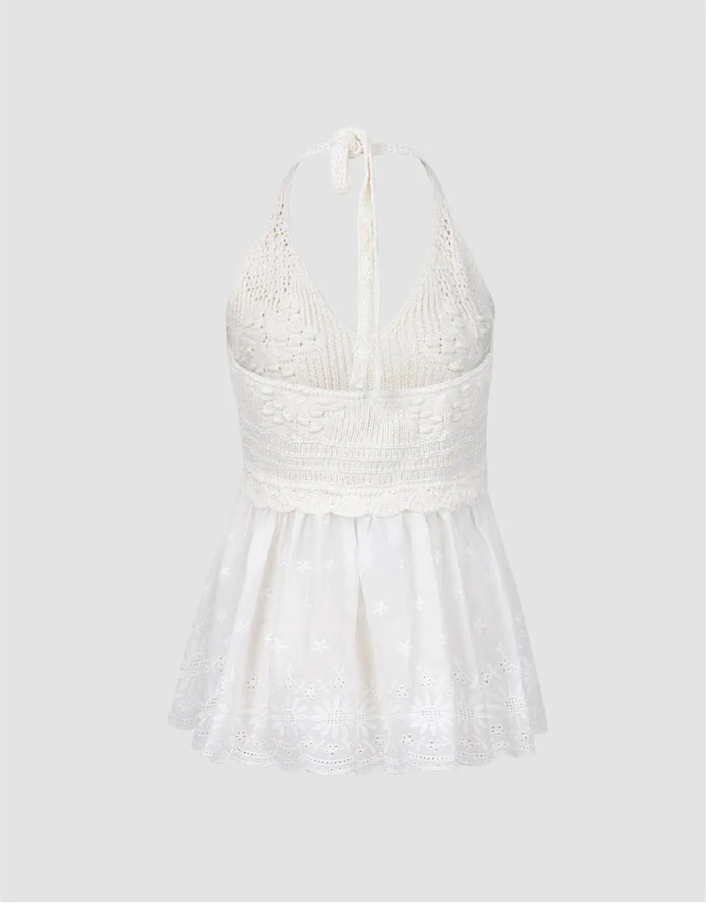 Sleeveless Halter Neck Knitted T-Shirt sold by Urban Revivo product image thumbnail 5