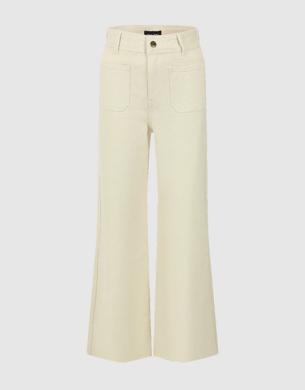 Front Pocket Wide-Leg Jeans sold by Urban Revivo