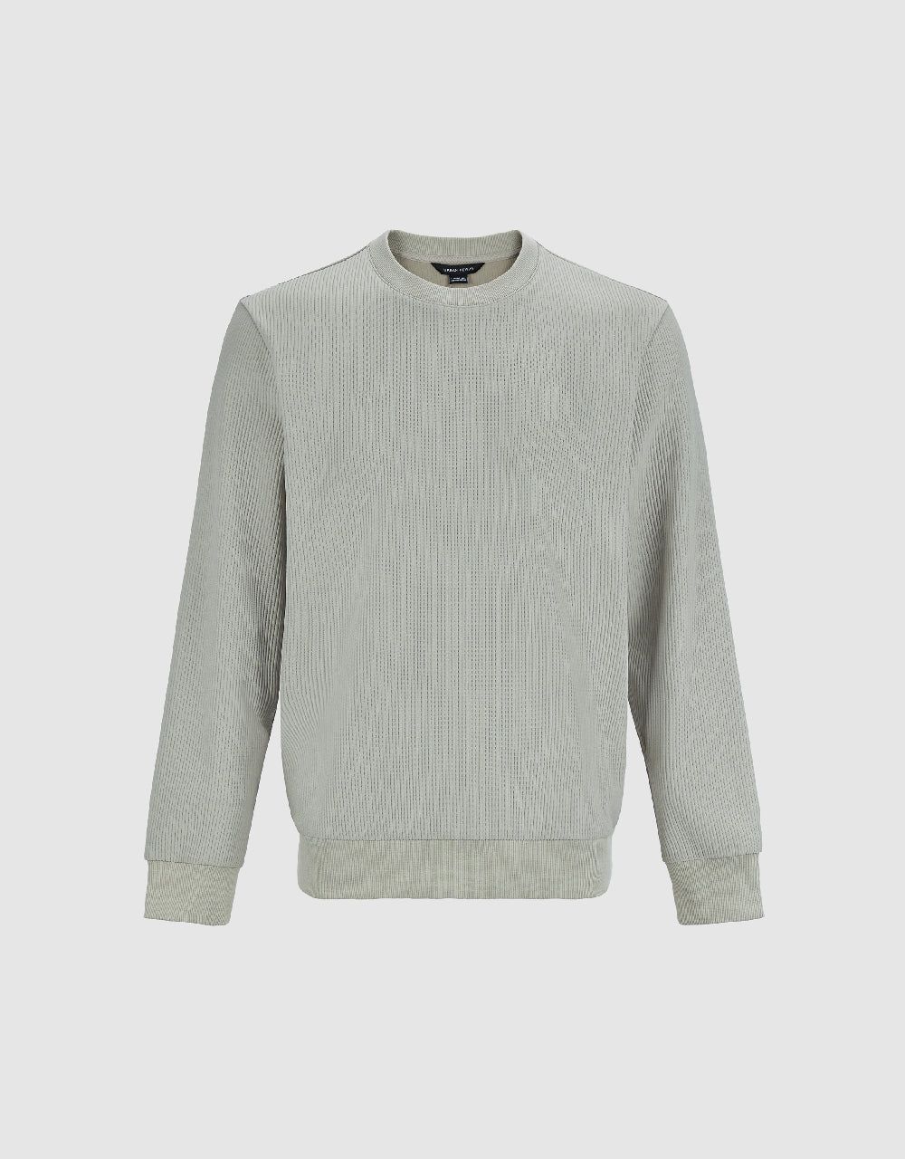 Textured Crew Neck Sweatshirt sold by Urban Revivo product image thumbnail 2